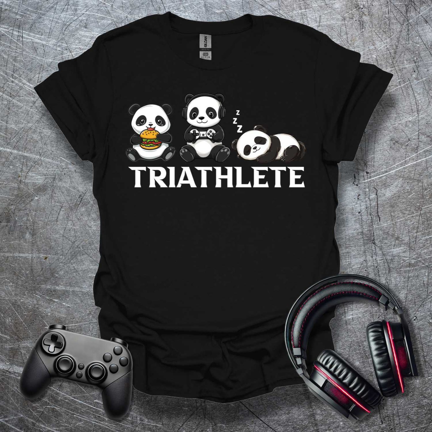 Simple Triathlet Panda T-Shirt