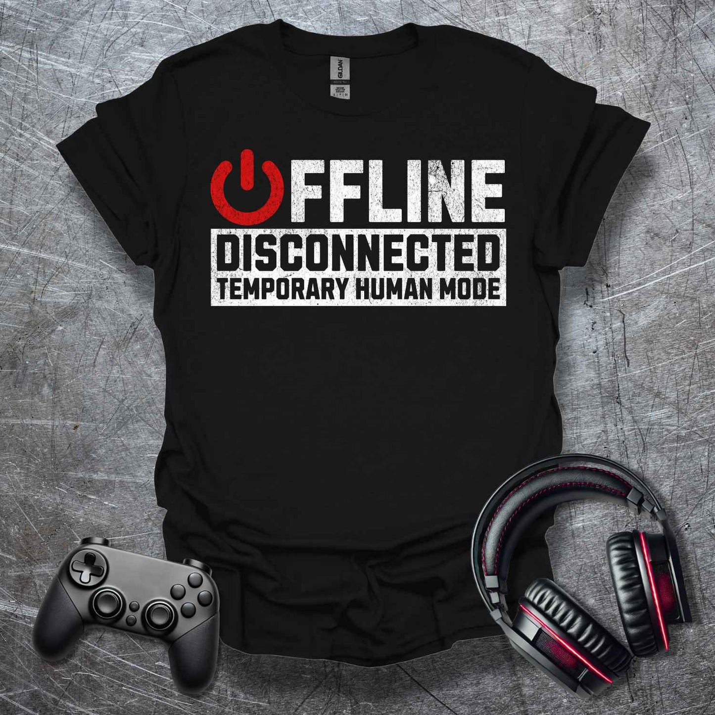 Offline Human Mode on T-Shirt