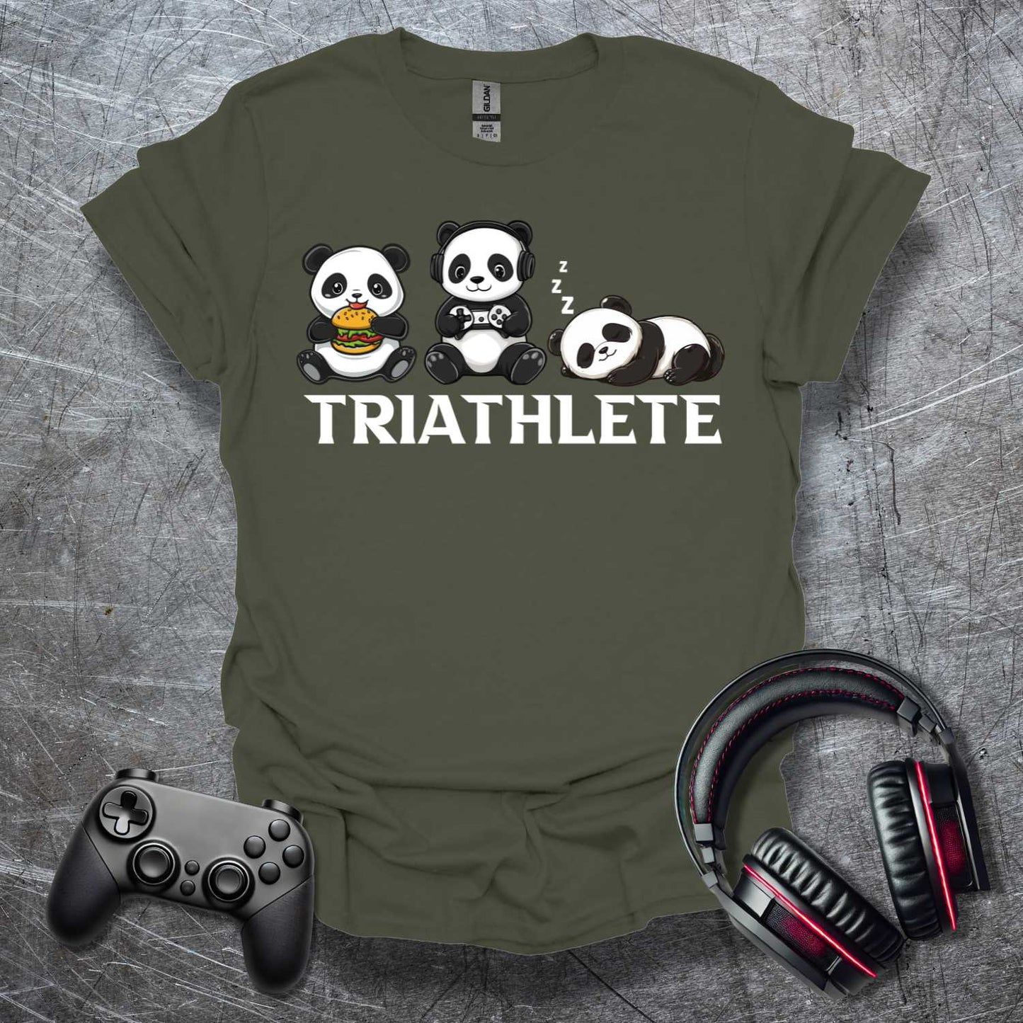 Simple Triathlet Panda T-Shirt