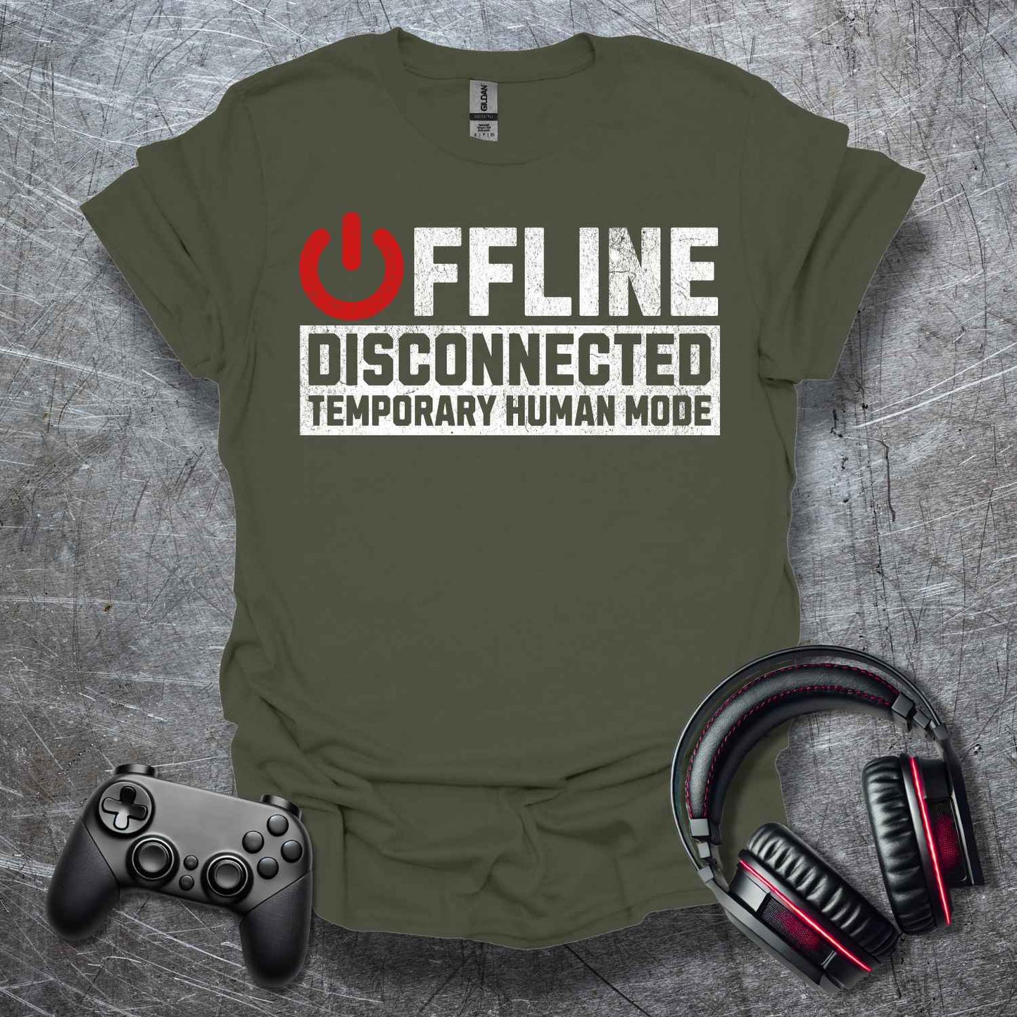 Offline Human Mode on T-Shirt