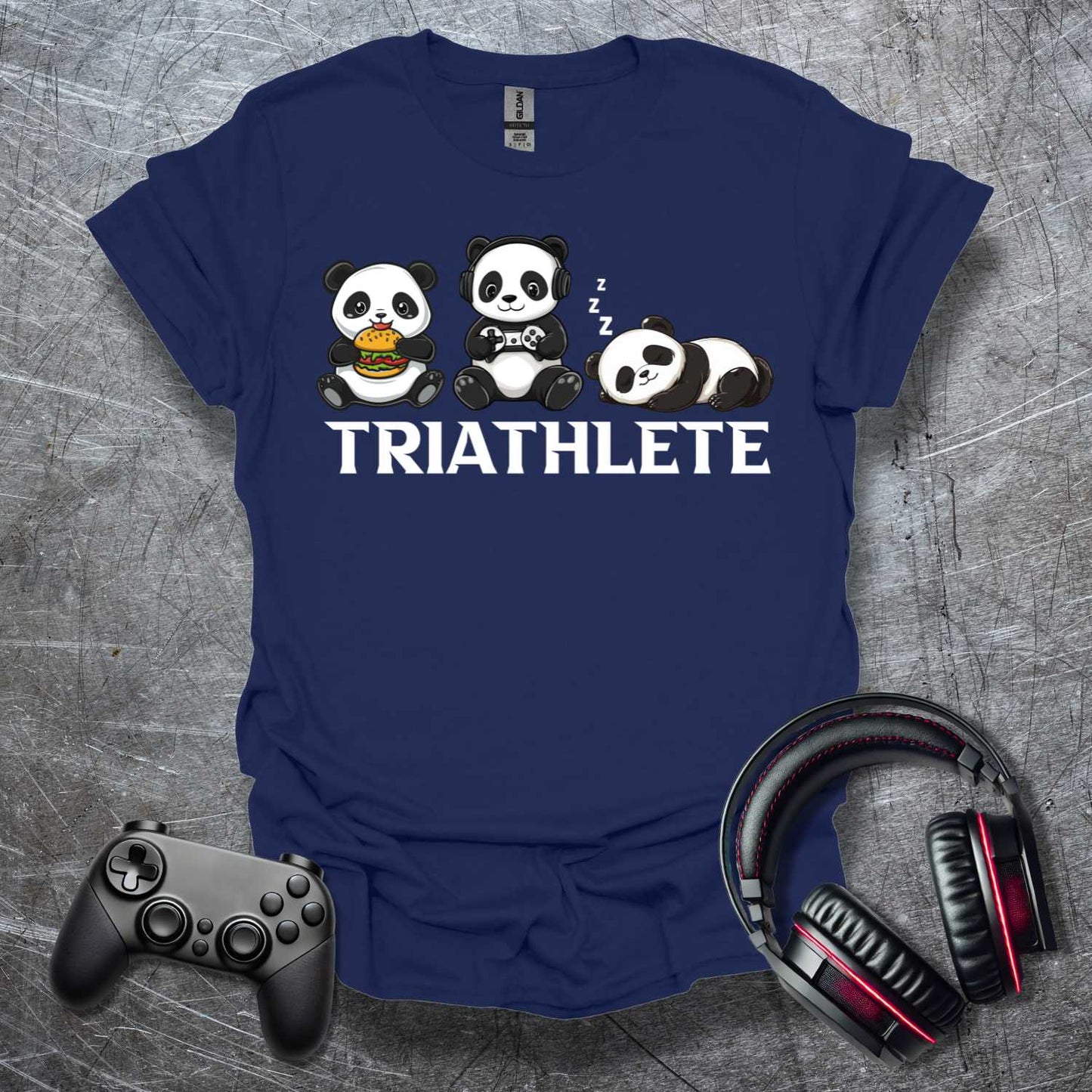 Simple Triathlet Panda T-Shirt