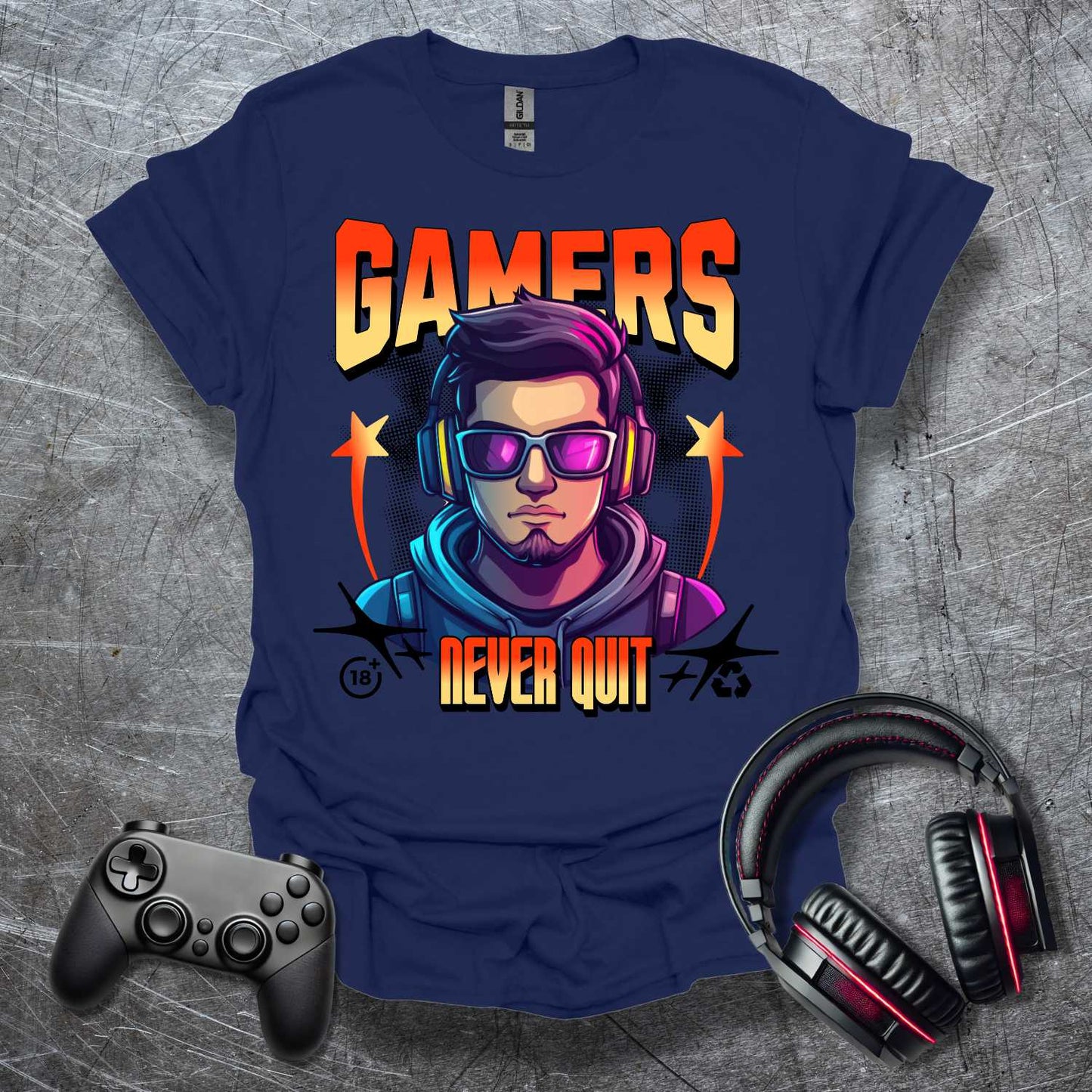 Gamers Never Quit T-Shirt