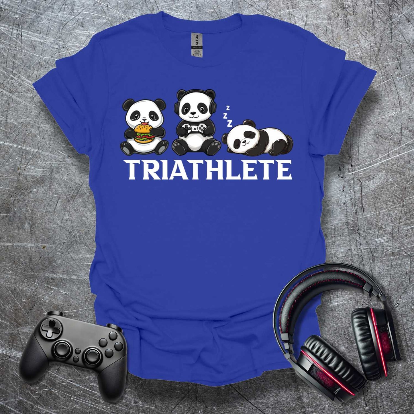 Simple Triathlet Panda T-Shirt