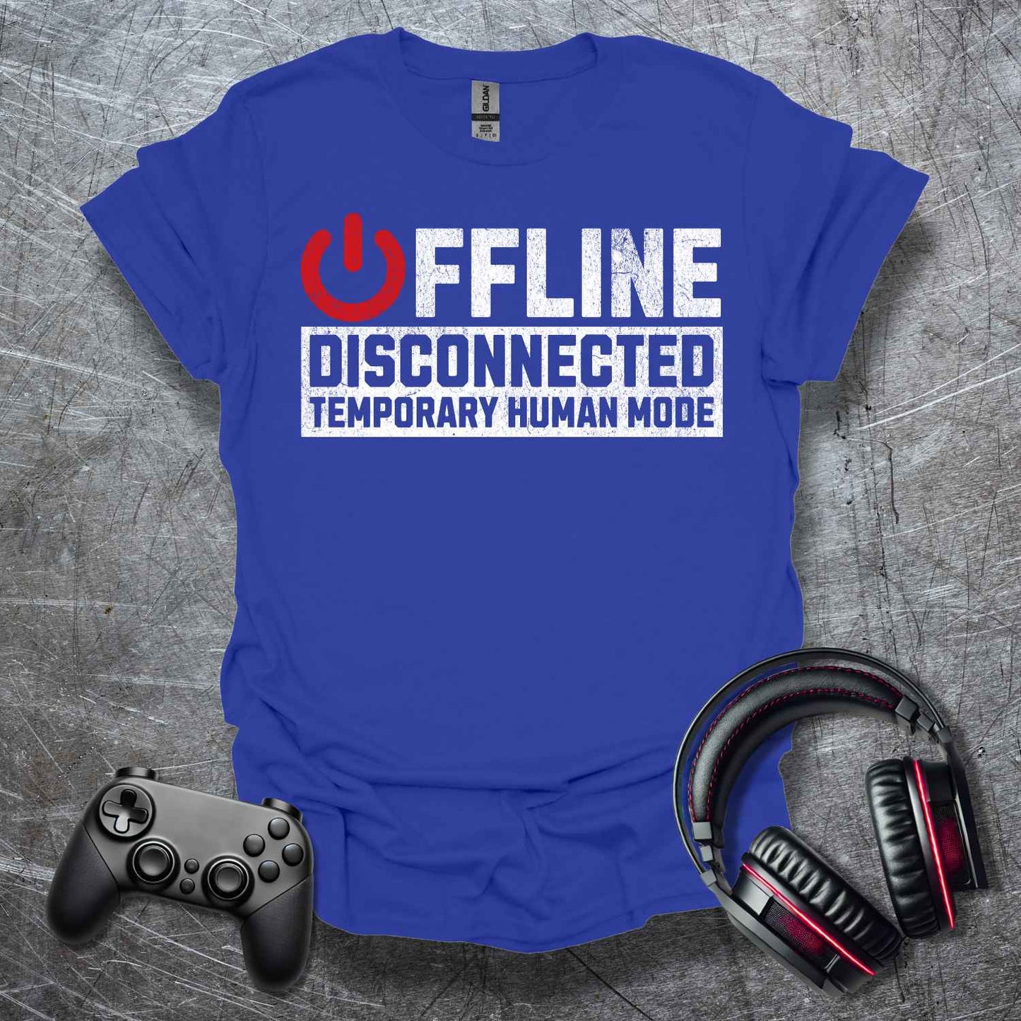 Offline Human Mode on T-Shirt