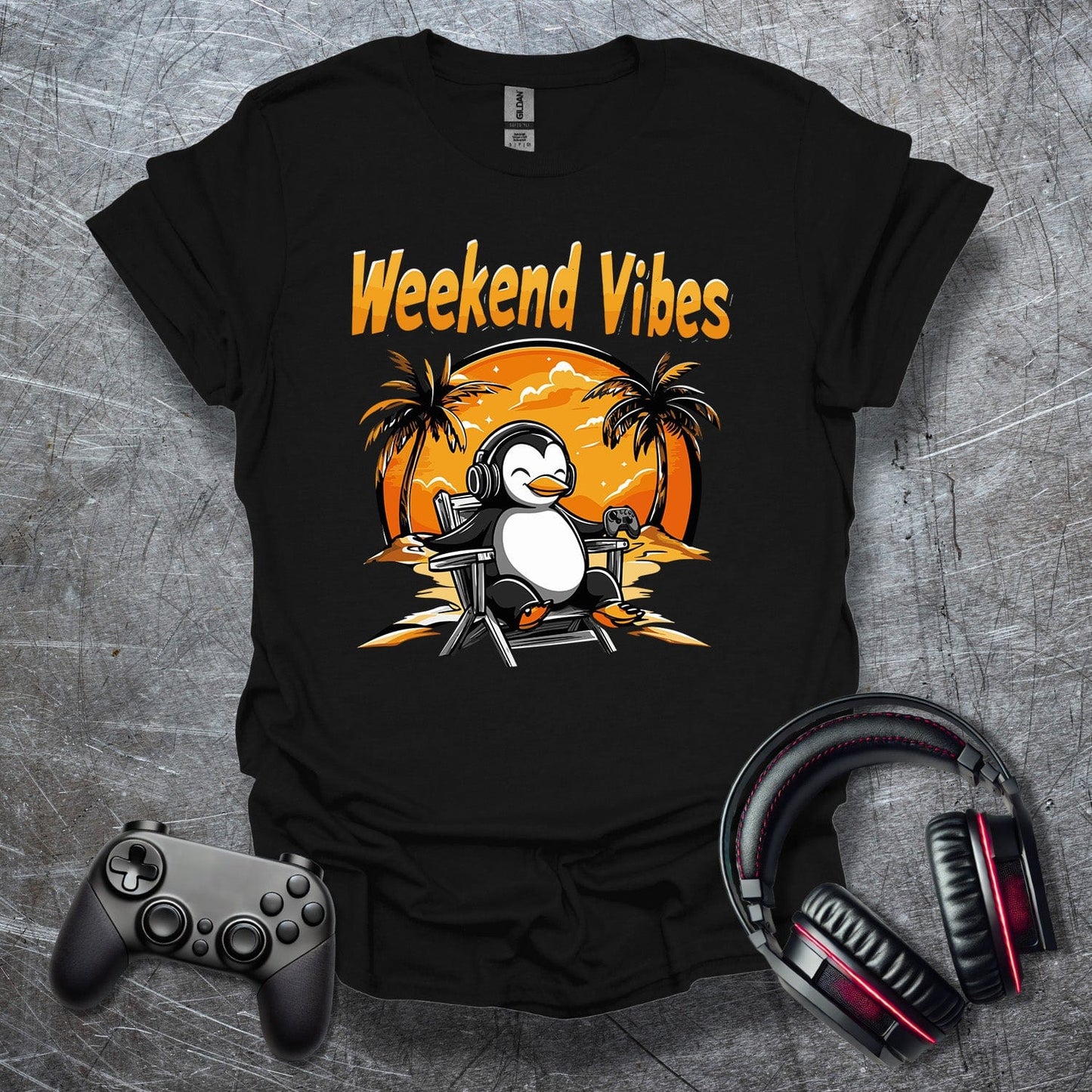 Weekend Vibes Pinguin T-Shirt