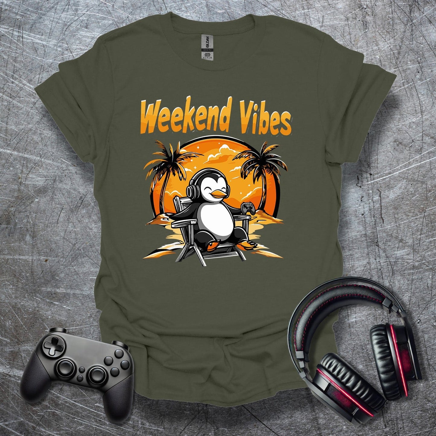 Weekend Vibes Pinguin T-Shirt