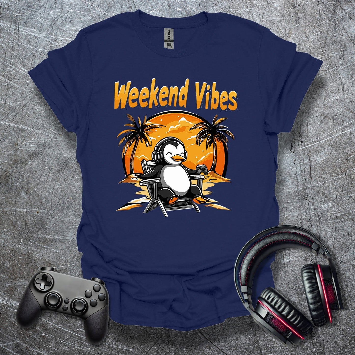 Weekend Vibes Pinguin T-Shirt