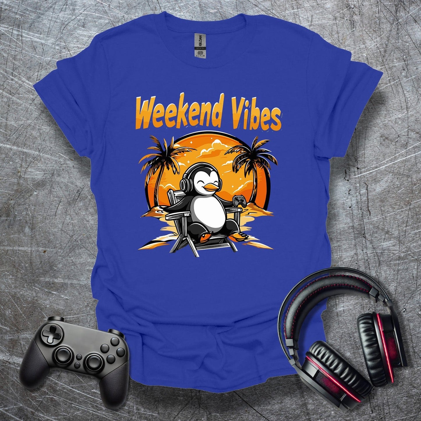 Weekend Vibes Pinguin T-Shirt