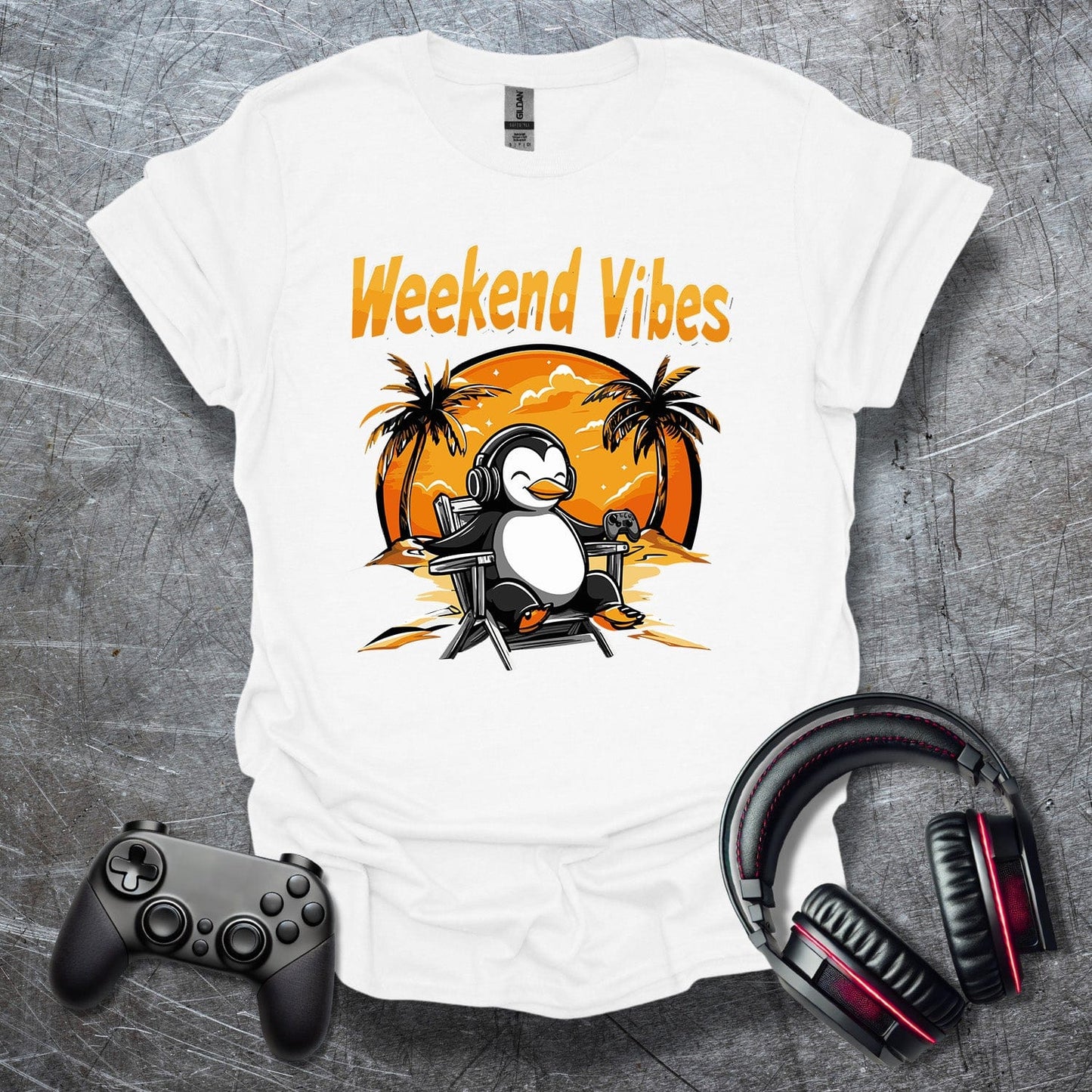 Weekend Vibes Pinguin T-Shirt