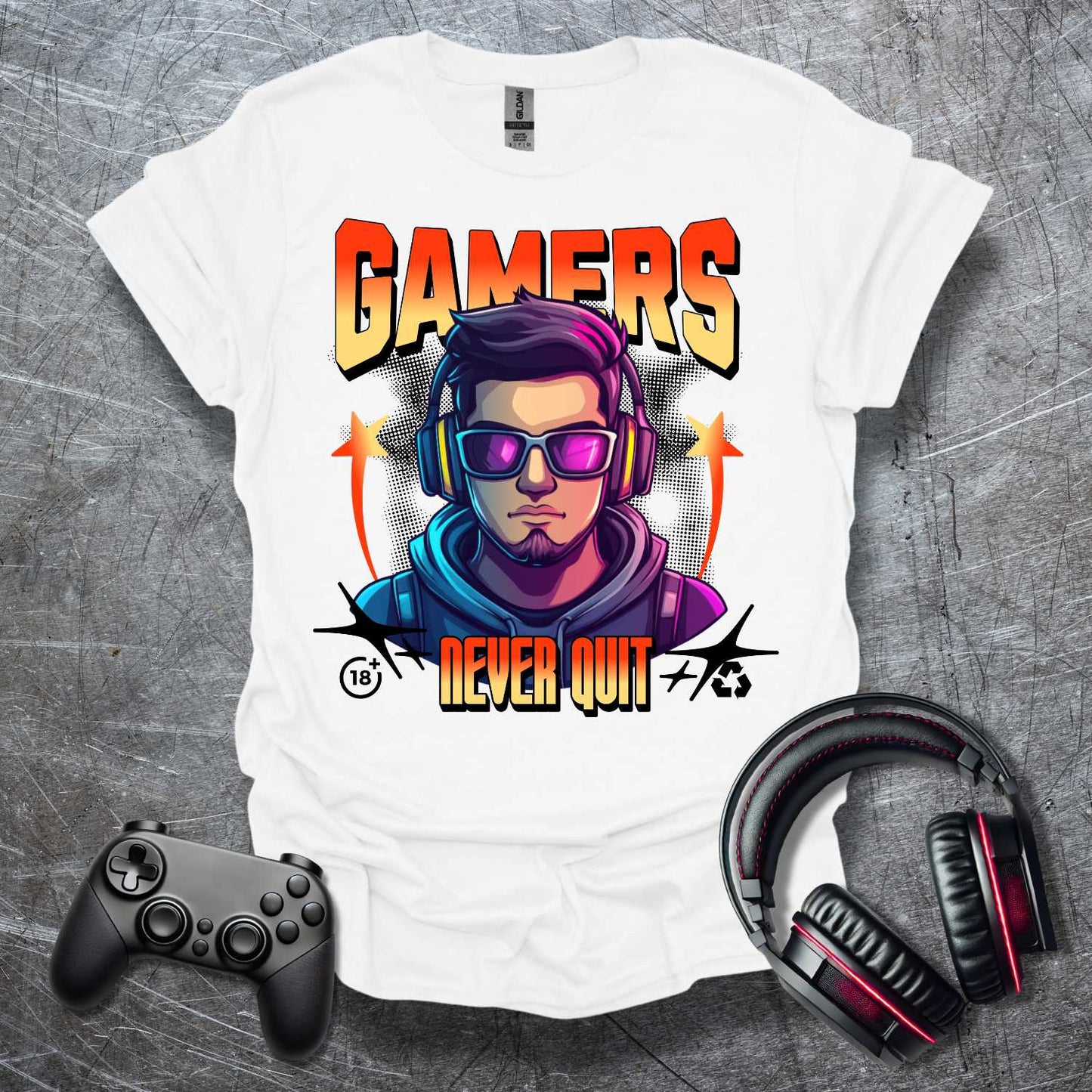 Gamers Never Quit T-Shirt