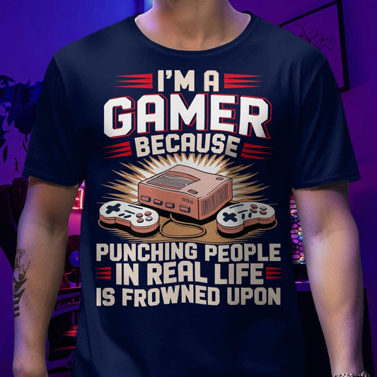 Punching People is frowned Upon - T-Shirt